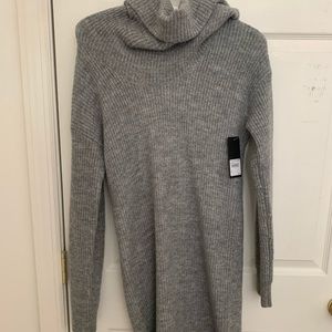 Gray turtle neck sweater dress